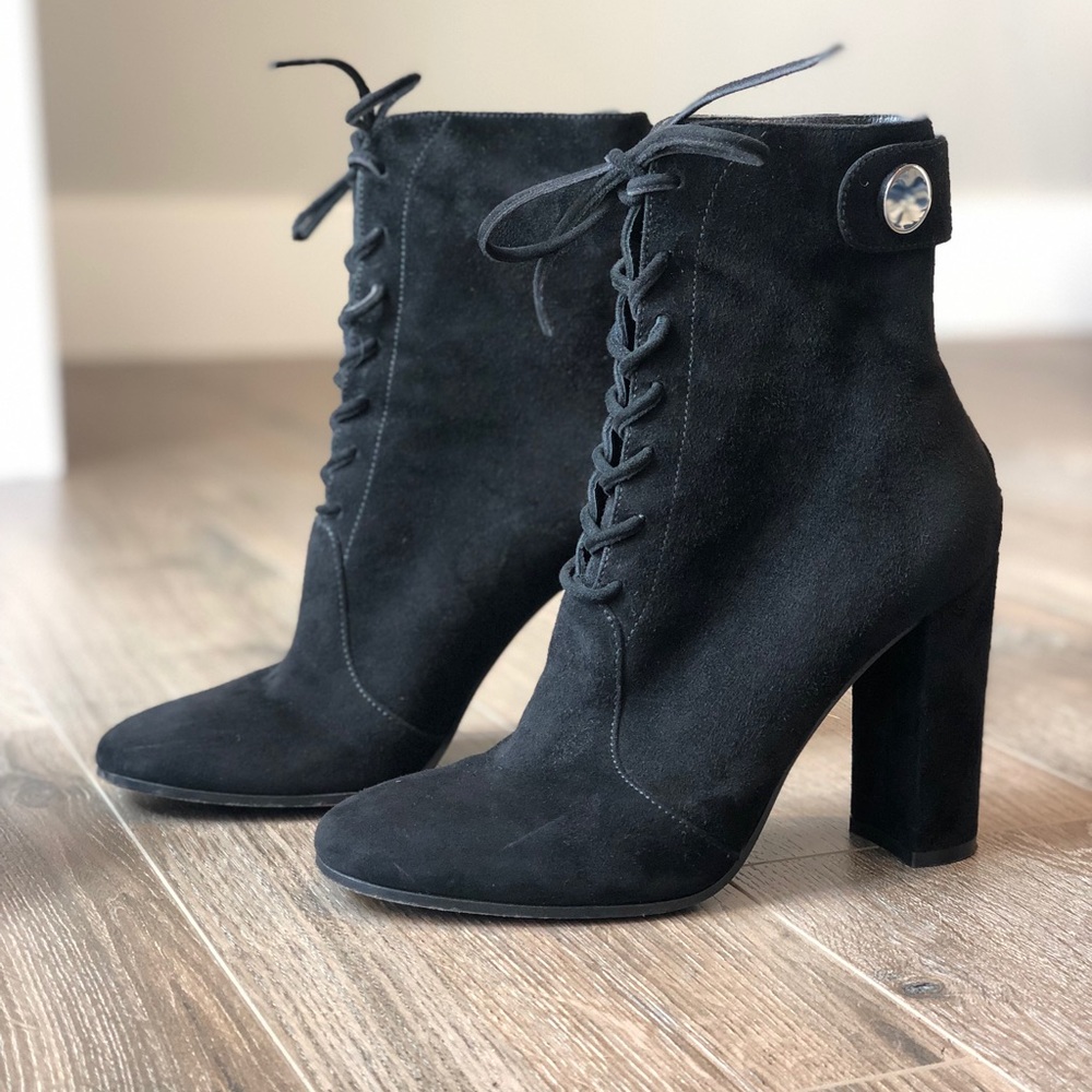 Gianvito Rossi blk suede Finaly boot